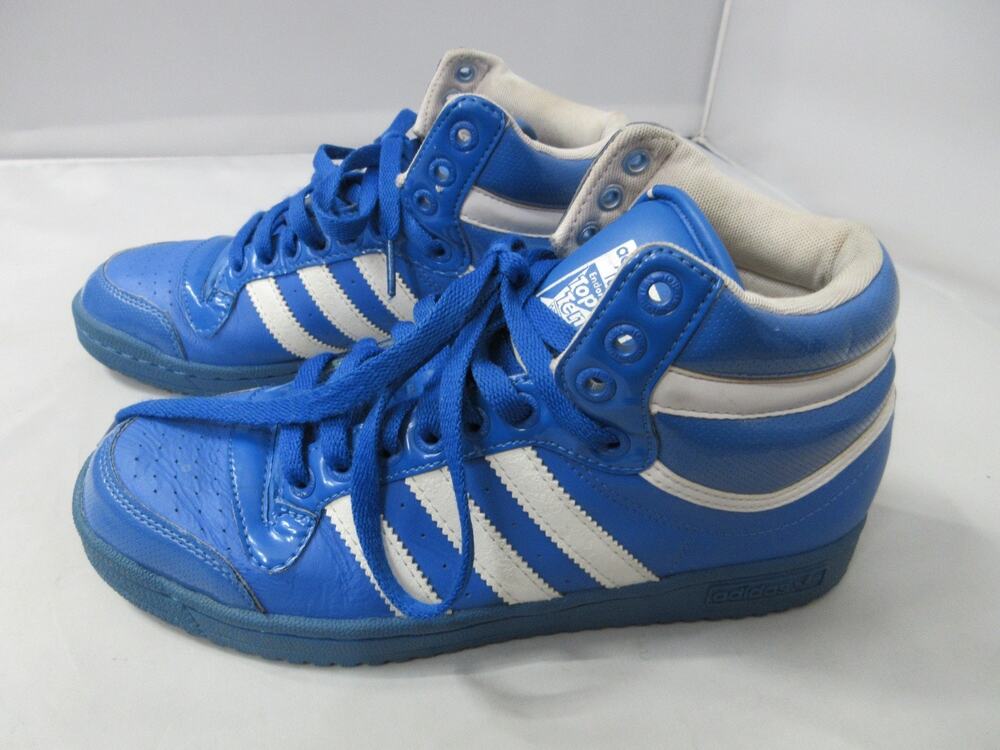 Adidas Top Ten Hi Blue White G17746 Size 7.5 2009 Basketball Shoes Sneakers